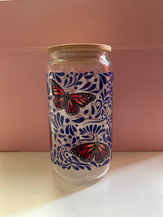 Blue monarca butterfly talavera